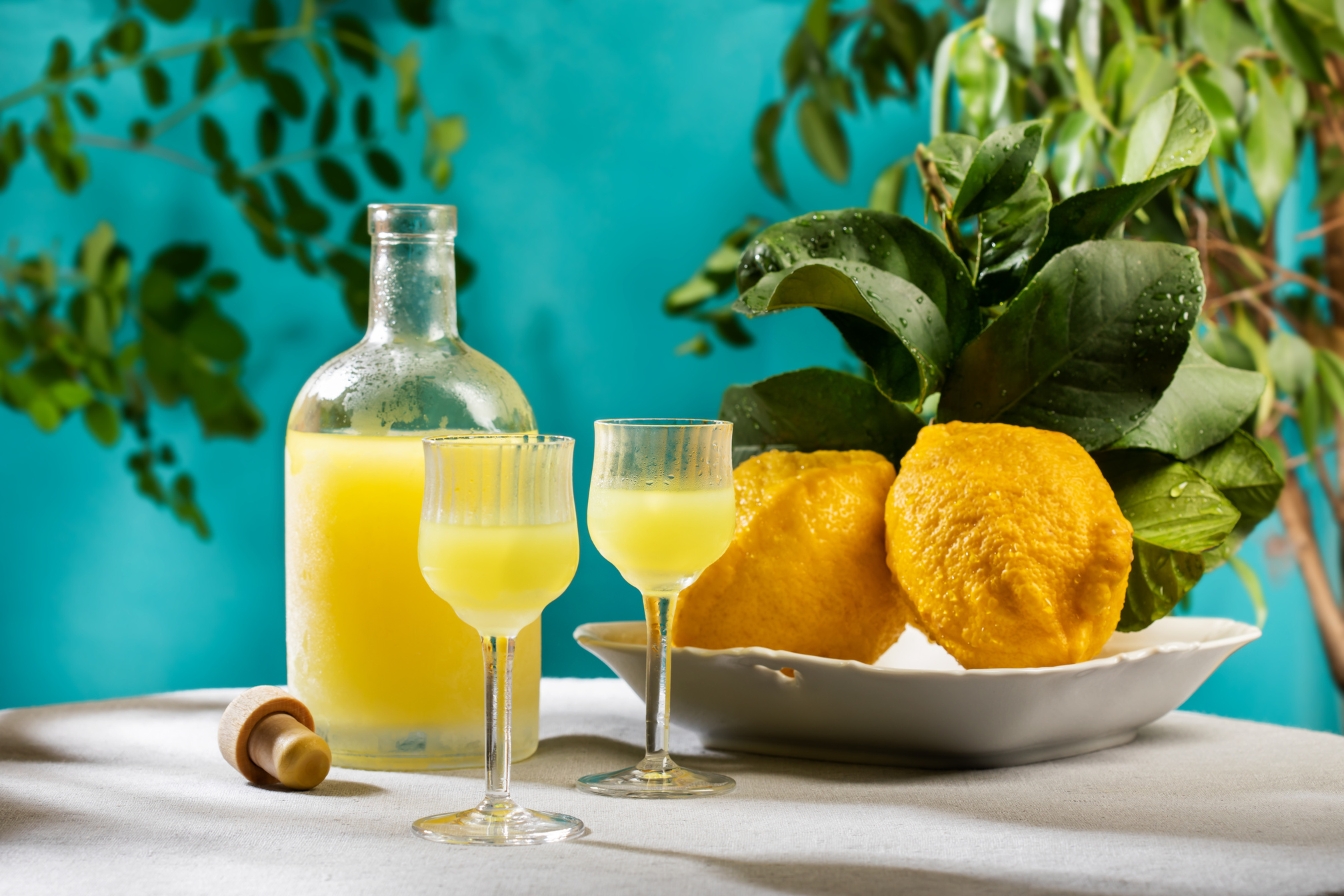 Limoncello, traditional Italian liqueur